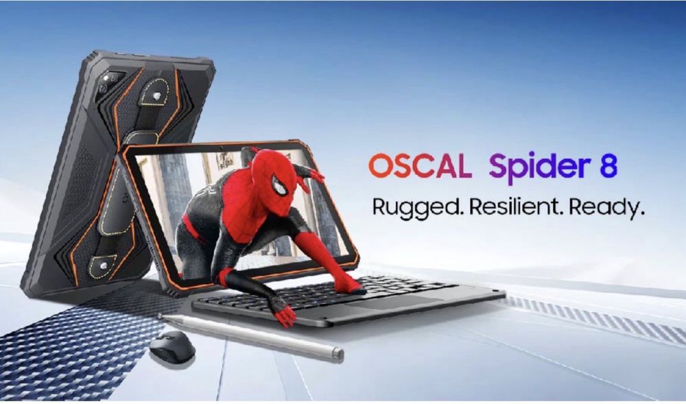 Планшет Oscal Spider 8 LTE 8/128GB Black-Orange емкость – 13000 mAh