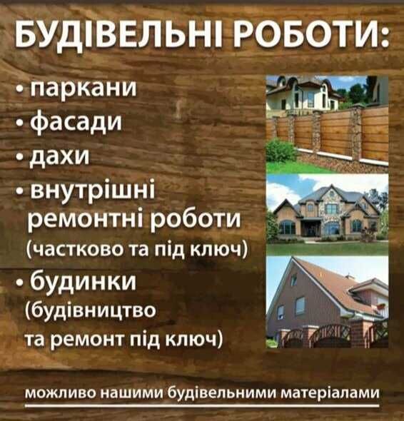 Послуги з будівництва та ремонту приміщень