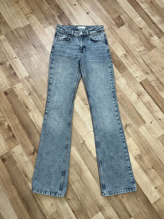 Spodnie jeansy dzwony damskie XS