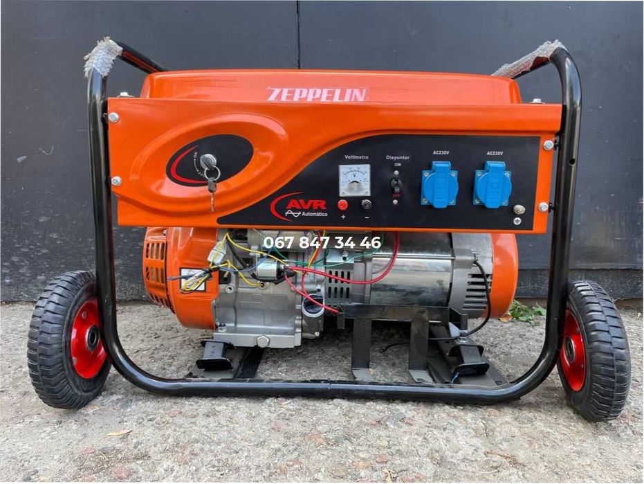 Електро Генератор Zeppelin 6000 6.6 kW  електростартер Іспанія Бензин