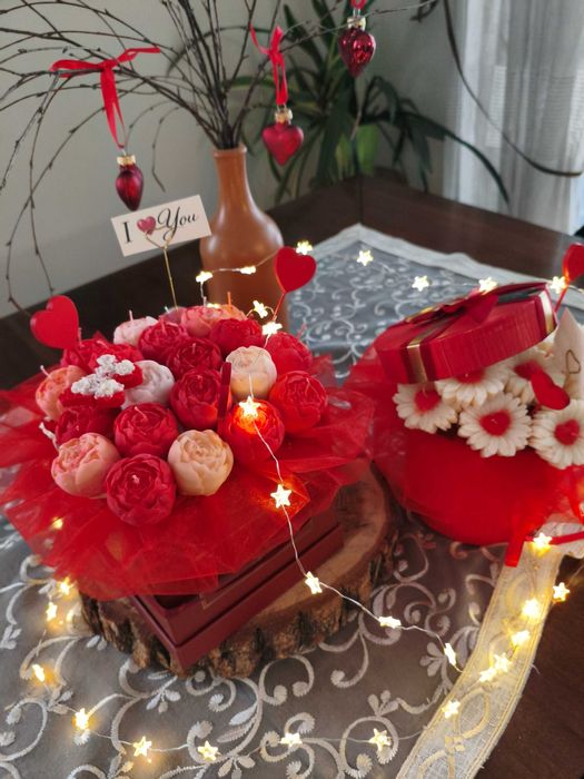 Candle Flower box XL wykonany z świec sojowych