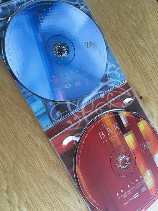 Le Bar Plaza Athenee Paris 25 Avenue CD x2 Jak nowe!