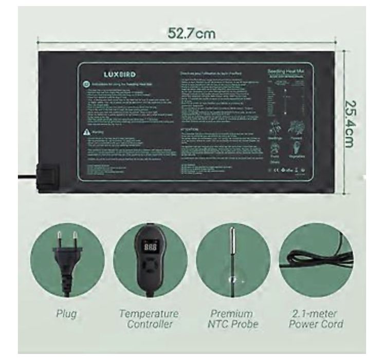 Mata grzewcza na sadzonki