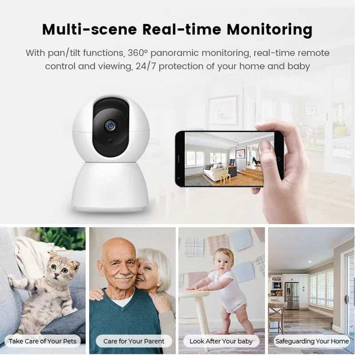 Câmara Segurança Vídeo HD 1080P TUYA IP WIFI Android/Iphone (NOVO)