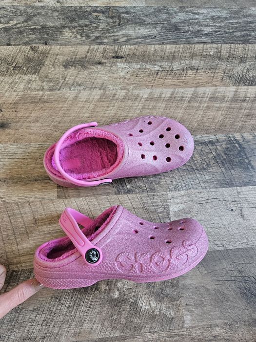 Crocs klapki crocsy j3 34 35 ocieplane