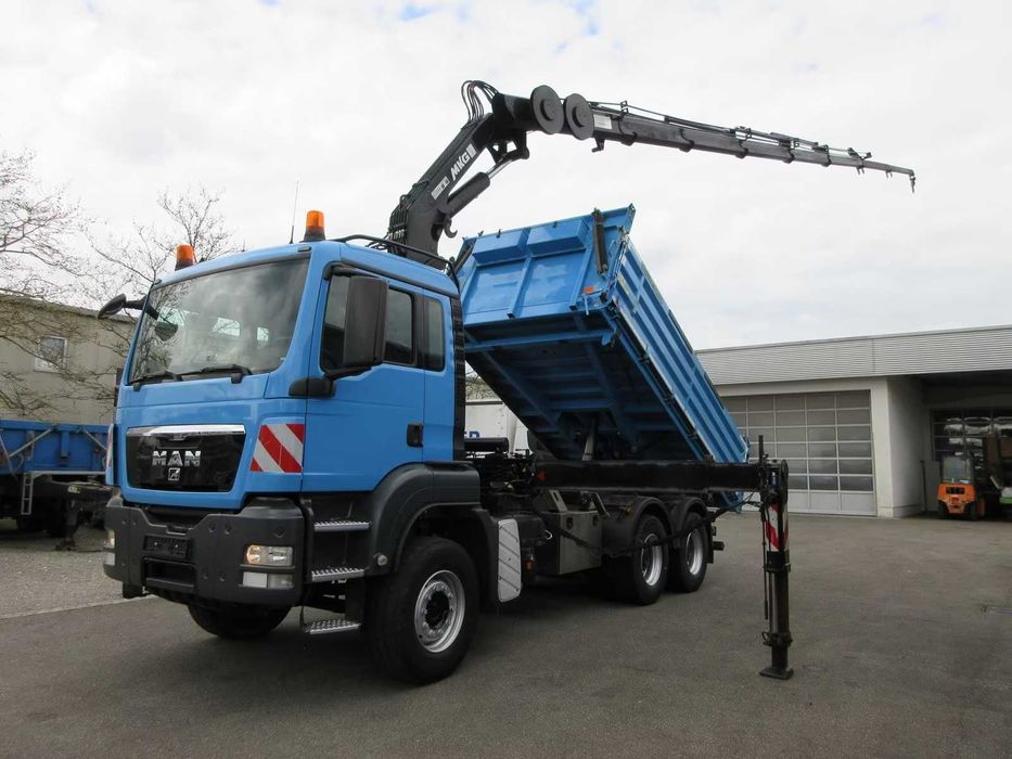 MAN TGS 26.440 - 6X4 Camião Grua Tri-basculante