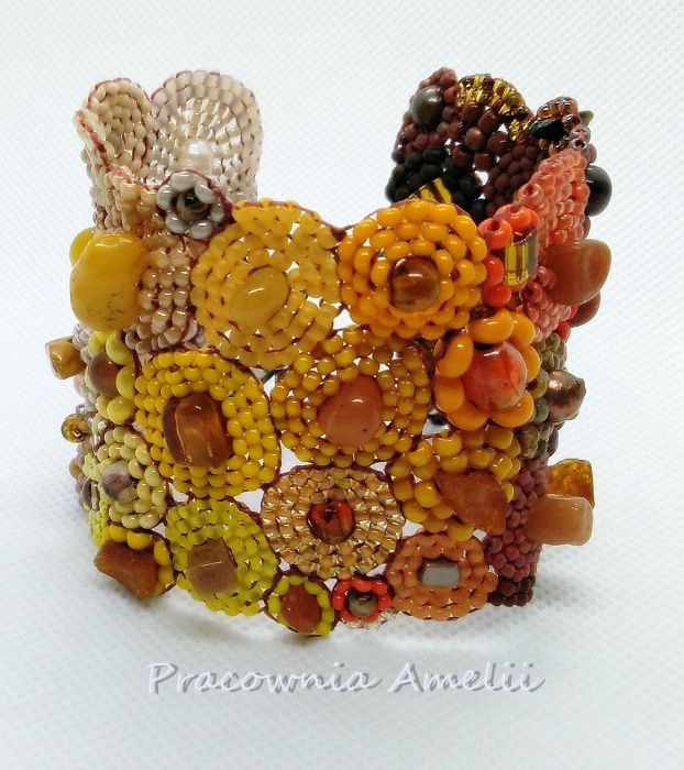 Unikatowa biżuteria autorska ręcznie wypleciona