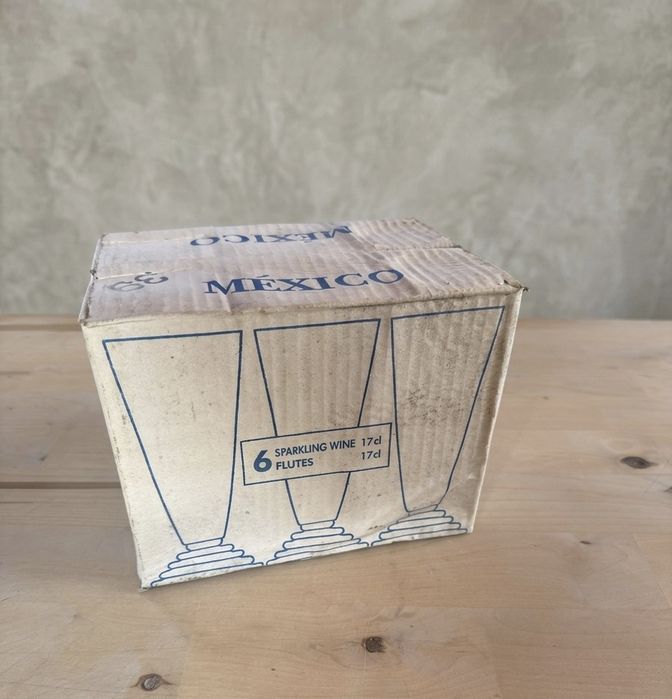 Copos Flute Crisal Glass México — Caixa 6 unidades | Novos