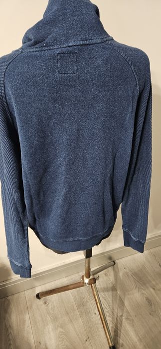 Niebieski męski sweter zapinany na zamek r XL
