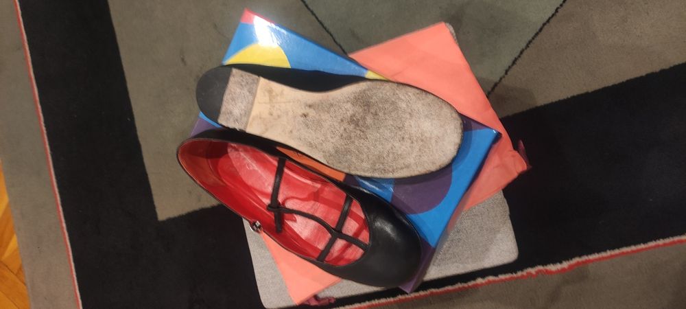Ekskluzywne buty baleriny typu T-bar Italy Scarosso Linda I