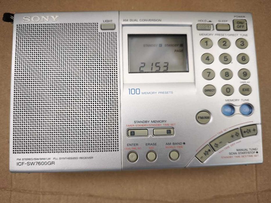 Радіоприймач Sony ICF-SW7600GR -MW, LW. SW. AM-FM-SSB