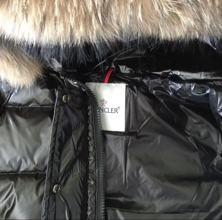 Nowa kurtka damska zimowa Moncler ski futro gęsi puch czarna S M