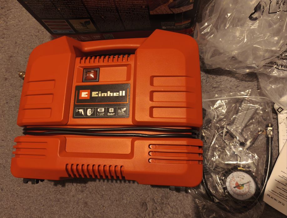 Kompresor bezolejowy walizkowy Einhell  TC-AC 190 OF Set
