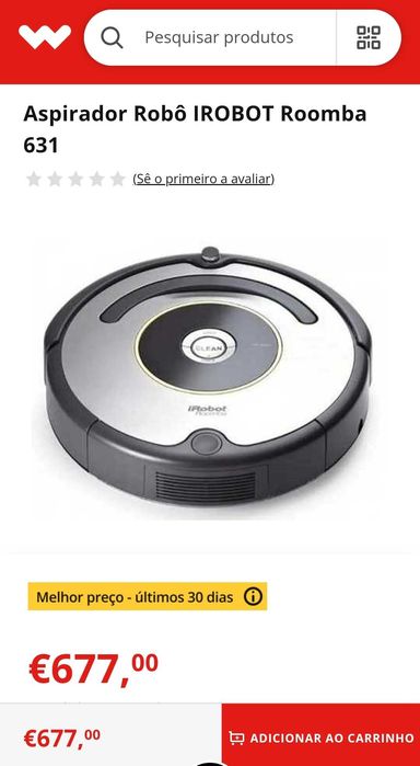Aspirador Roomba Irobot em excelente estado de funcionamento
