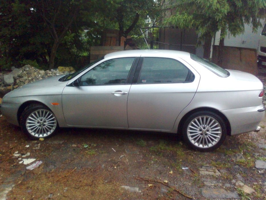 Alfa Romeo 156 Sedan Drzwi Przednie Tylne Srebrne Klamka Szyba Zamek
