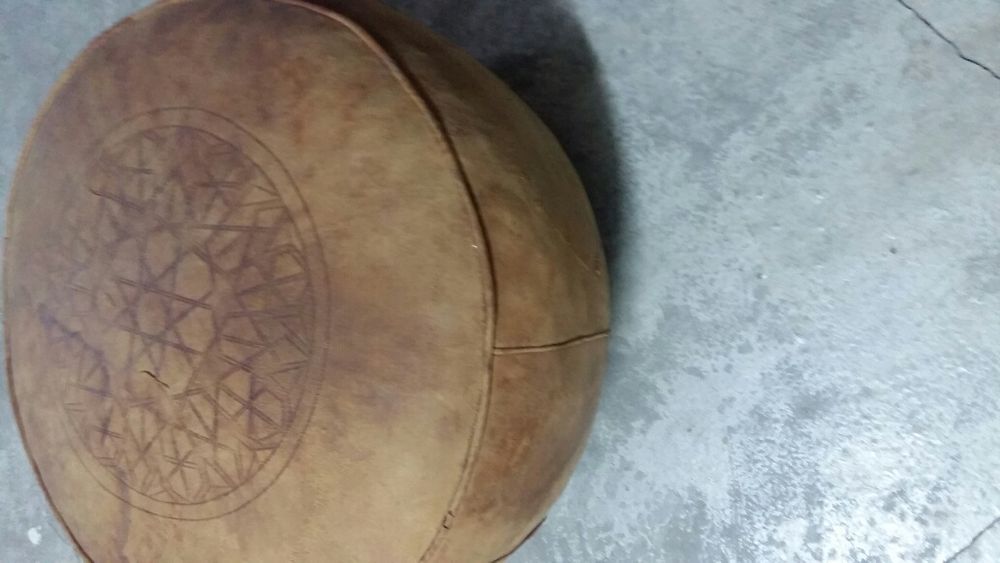Podnóżek pufa puf marokańska Maroko skóra