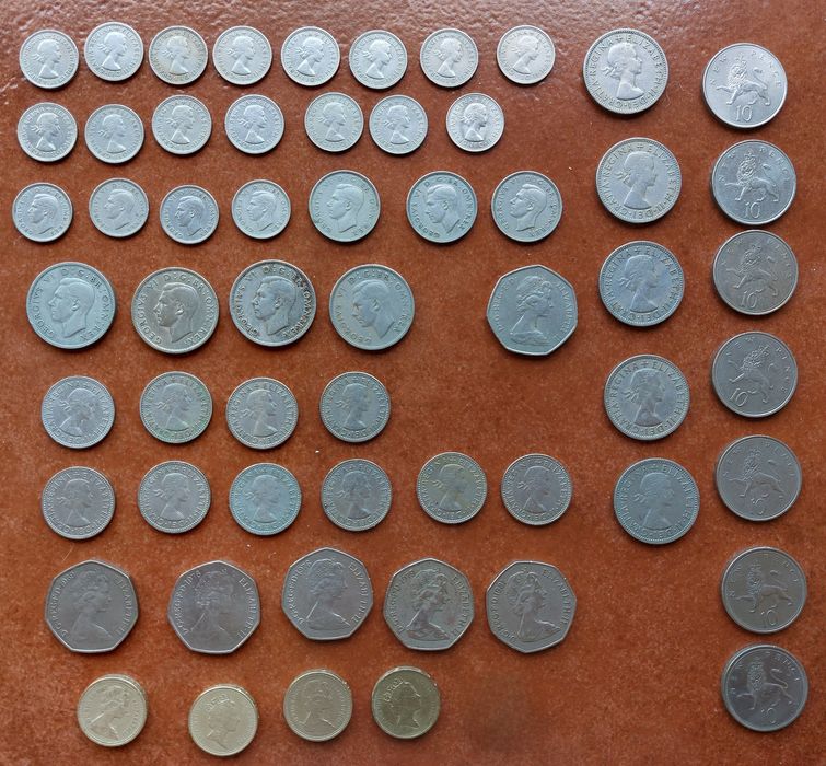 Lote de moedas da Reino Unido (U8K)
