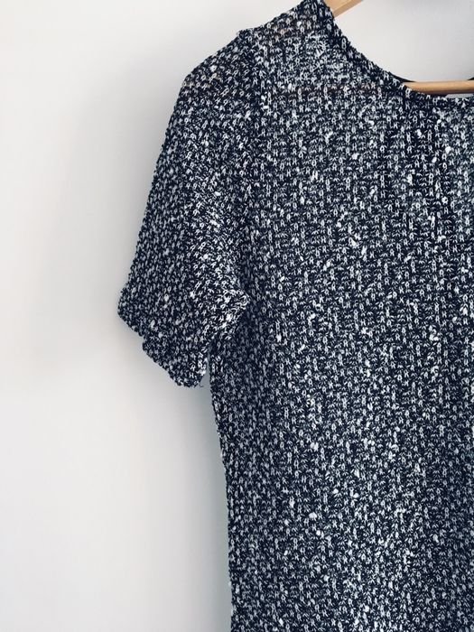 Sweter grafit melanż Quiosque basic szary