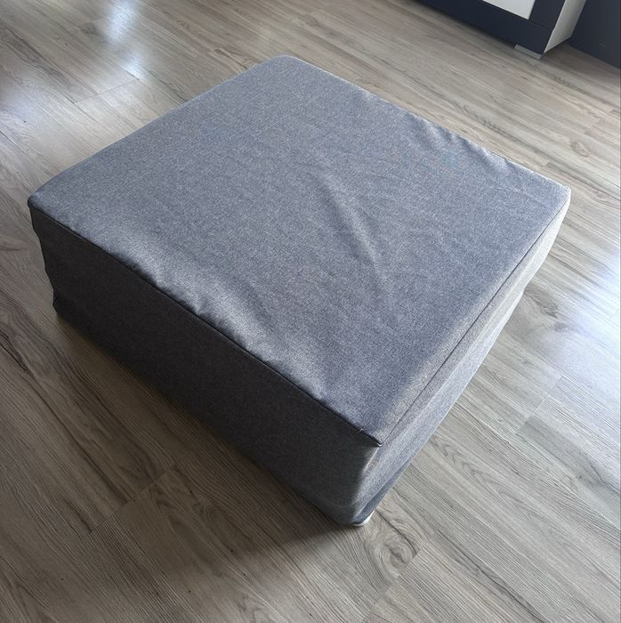 Materac rozkładany 200x67x9cm szary z pokrowcem