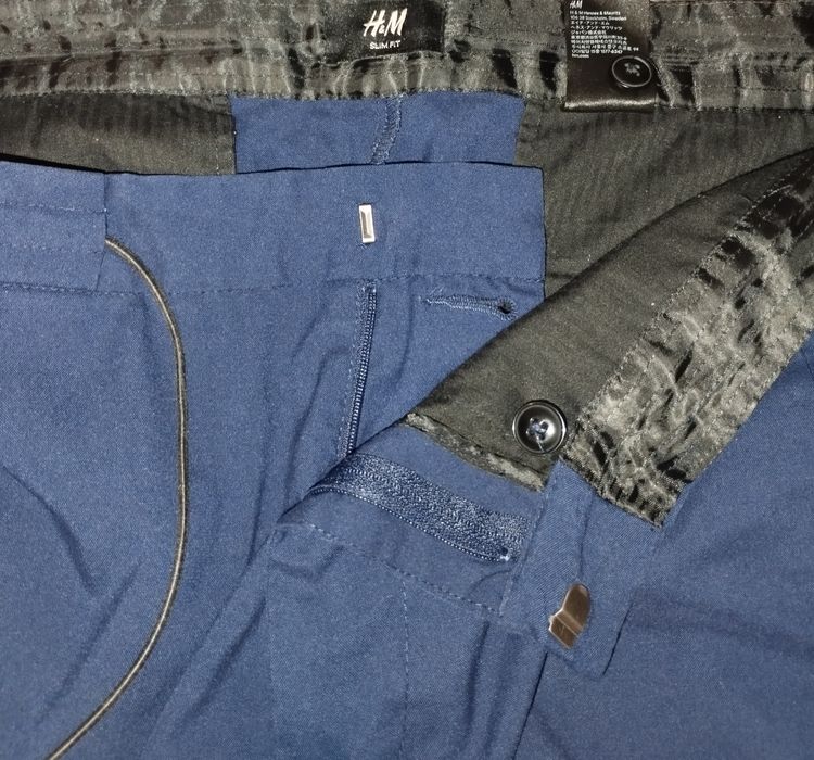 Чоловічі штани H&M Slim Fit "Smart-Casual"- Вовна/Еластан для комфорту