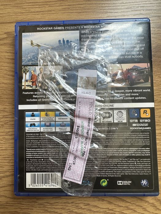 Jogo GTA 5 para PS4