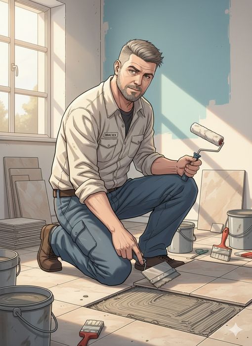 Układanie płytek, Malowanie, Posadzki Żywiczne itp.