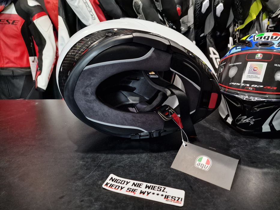 Kask AGV SPORTMODULAR - CARBON/WHITE 'XL !Ostatnia! !Sklep! !Promocja!