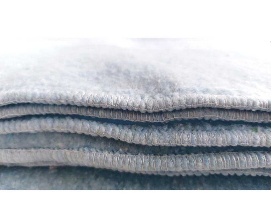 Koc gruby do jogi bawełniany fitness mata 155x220 niebieski nowy XXL