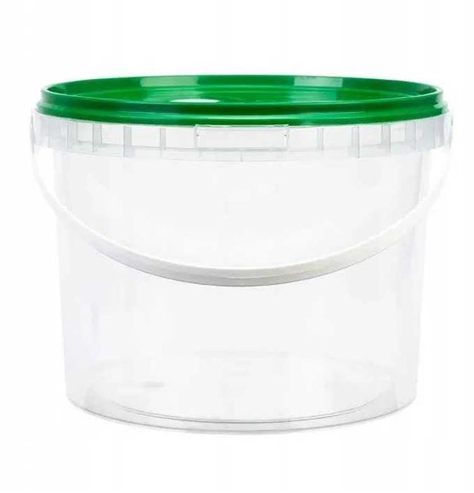 Wiaderko PLASTIKOWE z Atestem do spożywki WIADRO 5L x 10 szt