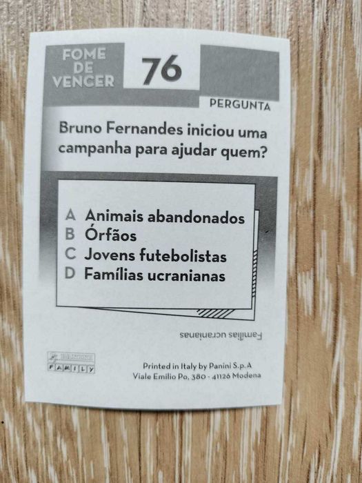 Cromo Bruno Fernandes FPF Portugal