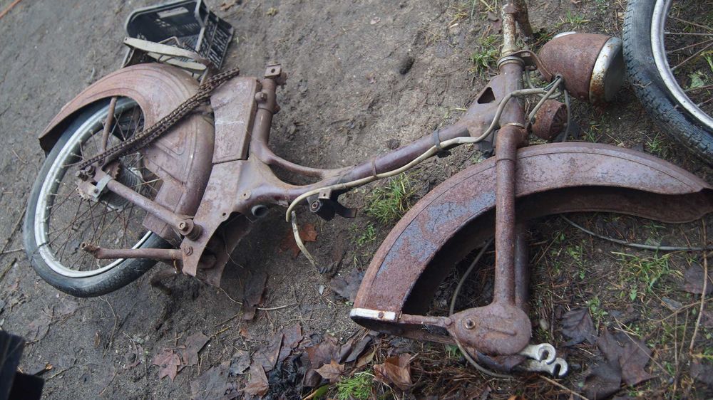 Simson SR2 Rama bagażnik lampy błotniki koła zawieszenie stopka orygin