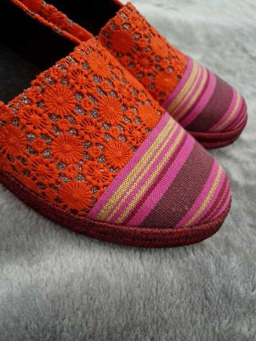 GEOX Modesty mokasyny espadryle damskie 37/38 czerwone  Respira