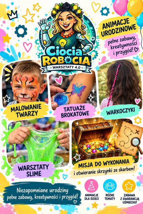 ANIMATOR dla dzieci – ANIMACJE | urodziny | WESELA | chrzciny | bale