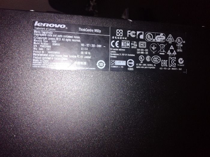 PC Desktop Profissional Lenovo ThinkCentre M93P