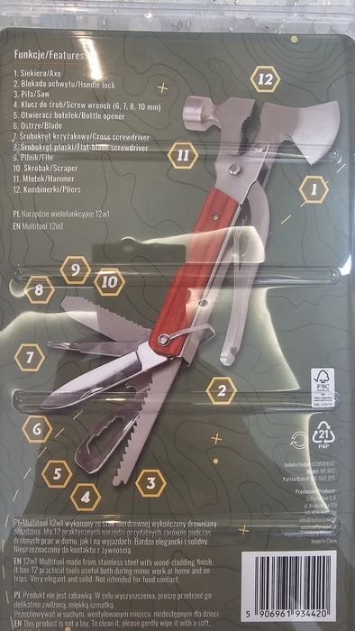 Wild Trek narzędzie wielofunkcyjne 12w1