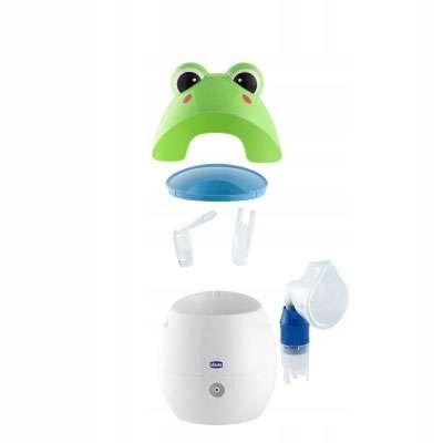 Nebulizator Inhalator Do Inhalowania Dzieci Chicco Żaba + Akcesoria Zestaw