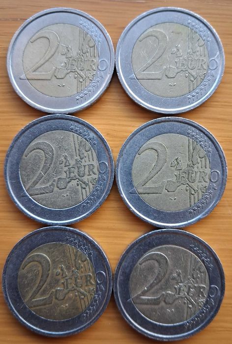 Moedas 2 euros Itália Dante Alighieri