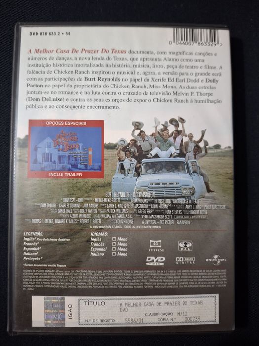 DVD A Melhor Casa de Prazer do Texas.