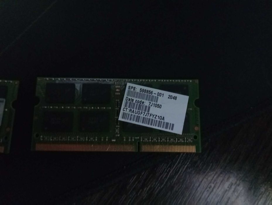 Нова Оперативна пам'ять soddm ddr3-1333ghz 2gb x 2