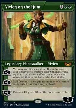 Vivien on the Hunt, karta MTG (V.2)