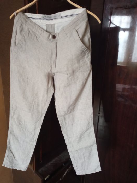 Брюки мужские летние лён