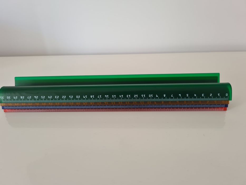 Porta clips publicitário e 4 réguas