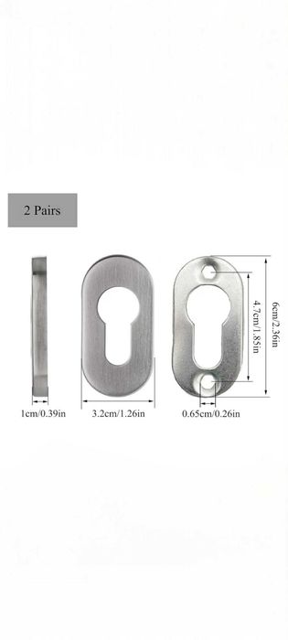 Szyld nierdzewny  owalny   62x32 mm