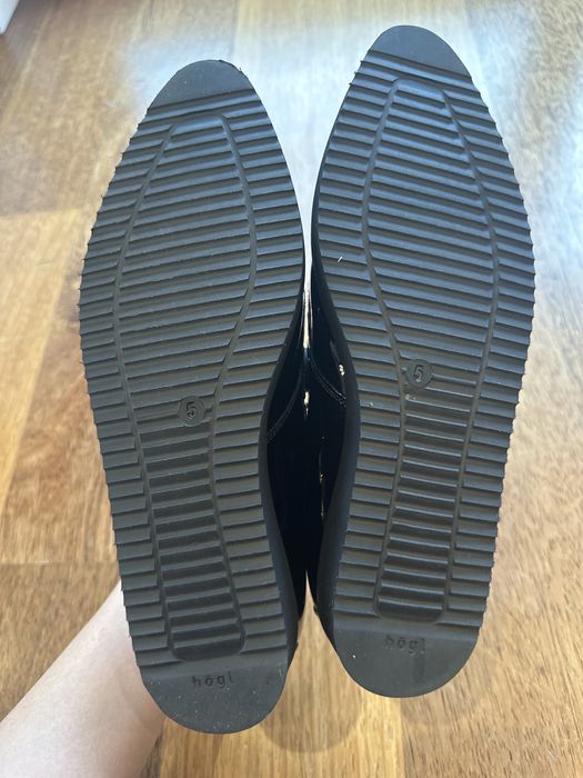 Półbuty HOGL, roz. 38, lakietowane, panterka