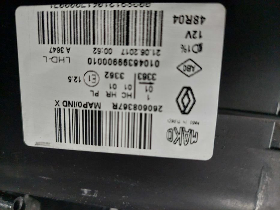 farol esq Renault Clio iv