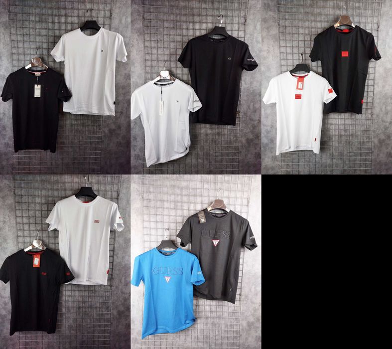 Koszulka męska duzy znaczek guess Shirt hugo boss Premium