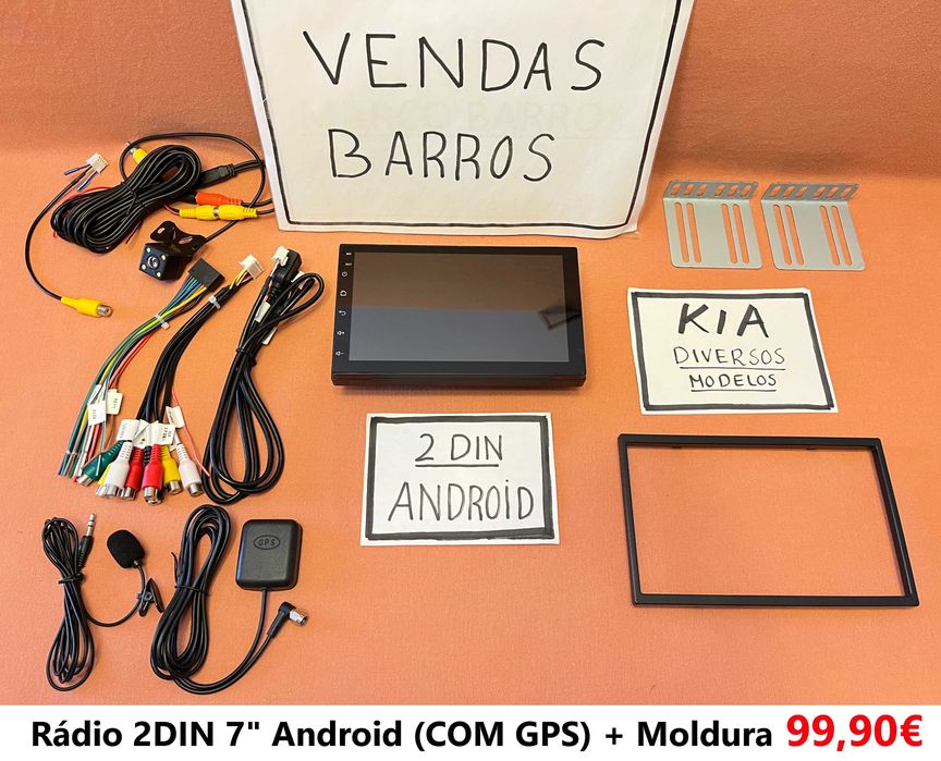 Rádio 2DIN • KIA Carnival Rio Sportage Carens Sorento Cerato • Android