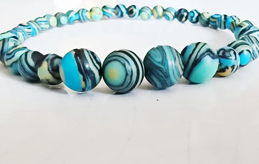 Bransoletka męska handmade naturalne kamienie
