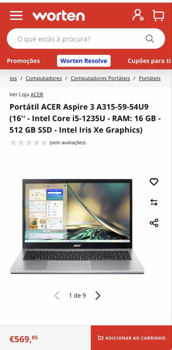 Portatil Acer Aspire 3 A315
