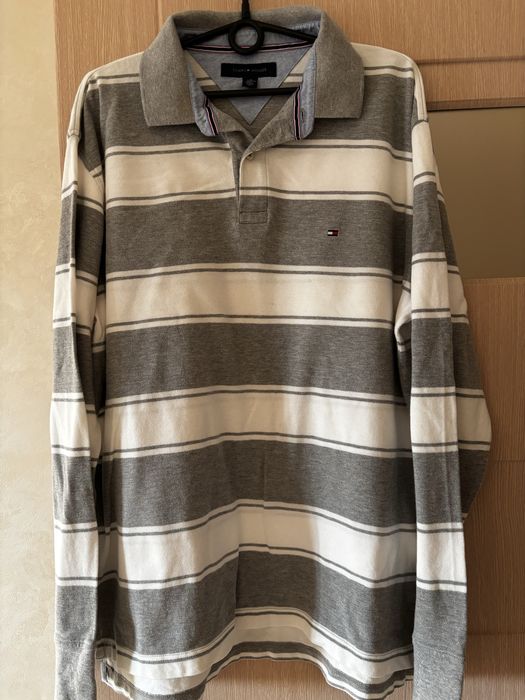 Чоловіче поло з довгим рукавом Tommy Hilfiger (оригінал)